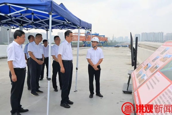 李红军调研隆兴大桥建设情况：严格施工标准 狠抓工程质量